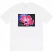 supreme t shirt low price pas cher white folwer